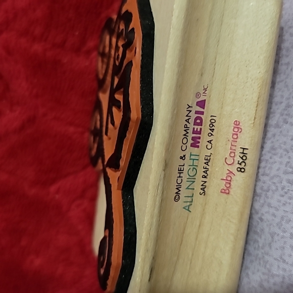 Baby Carriage Wooden Rubbe… - Picture 3 of 3